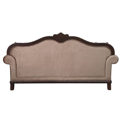 Chateau De Ville - Sofa With 5 Pillows (Same Lv01588) - Fabric & Espresso