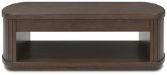 Korestone - Dark Brown - Lift Top Cocktail Table