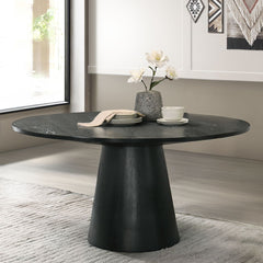 Froja - Round Dining Table - Black