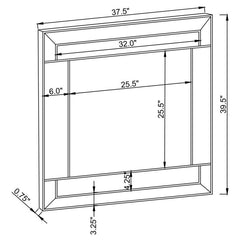 Braylin - Wall Mirror - Champagne And Silver