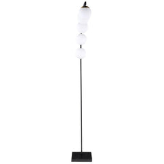 Cody - Spherical 5-Light Arc Metal Floor Lamp - Black