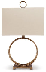 Mahala - Metal Table Lamp  - Antique Gold Finish