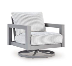 Moonlight View - Gray - Swivel Chair With Cushion