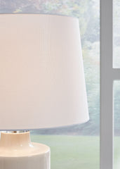 Cylener - Off White - Ceramic Table Lamp