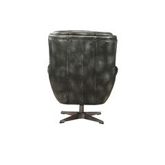 Asotin - Accent Chair - Vintage Black Top Grain Leather