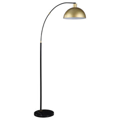 Gloria - Arched Dome Shade Metal Floor Lamp - Black