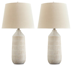 Willport - Ceramic Table Lamp (Set of 2) - Off White