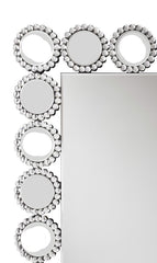 Aghes - Wall Mirror With Lighting - Silver