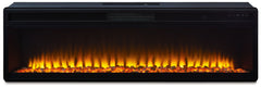 Entertainment - Black - Wide Fireplace Insert