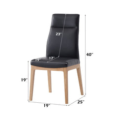 Raquan - Side Chair (Set of 2) - Black & Walnut