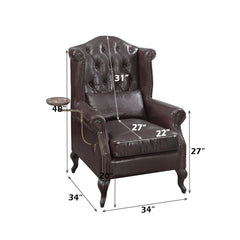 Pino - Accent Chair - Vintage Brown