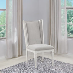 Katia - Hostess Chair (Set of 2) - Light Gray & Weathered White