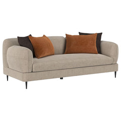 Jade - 2-Piece Chenille Upholstered Sofa Set - Latte