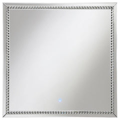 Noelle - Wall Mirror With LED Lighting - Silver