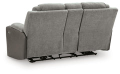 Mixed Motion - Power Reclining Loveseat With Console / Adjustable Headrest