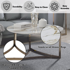 Zaidee - Coffee Table - Sintered Champagne