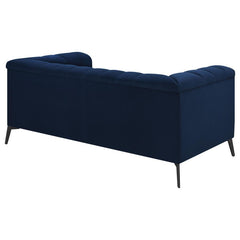 Chalet - Tuxedo Arm Loveseat - Blue