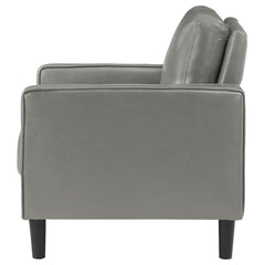 Ruth - Upholstered Track Arm Faux Leather Accent Chair