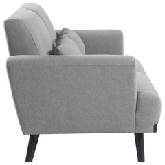 Blake - Upholstered Track Arm Loveseat - Sharkskin