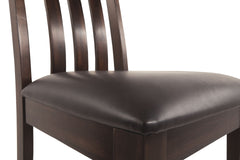 Haddigan - Dark Brown - Dining UPH Side Chair (Set of 2)