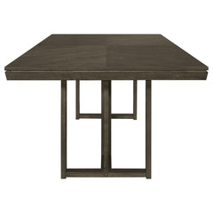 Kelly - Rectangular Wood Dining Table - Dark Gray