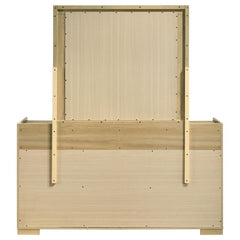 Hyland - 6 Drawers Dresser With Mirror - Natural