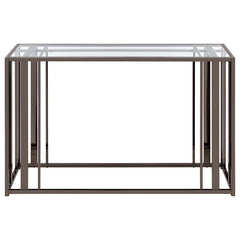 Adri - Glass Top Entryway Sofa Console Table