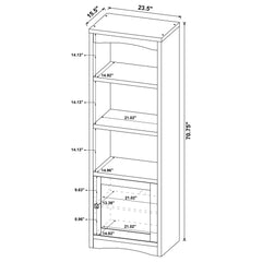 Laughlin - 3 Shelf Engineered Wood Media Tower