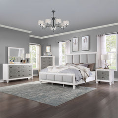 Katia - Mirror - Rustic Gray & White Finish