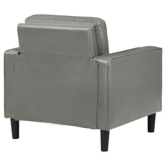 Ruth - Upholstered Track Arm Faux Leather Accent Chair