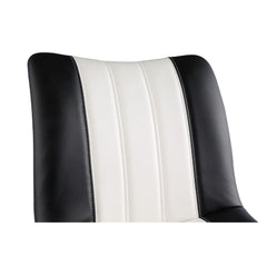 Muscari Accent Chair - Black/White PU & Black