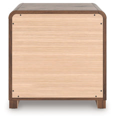 Fortlorn - Two Drawer Night Stand - Walnut Brown