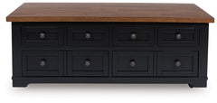 Wildenauer - Lift Top Cocktail Table - Brown / Black