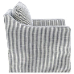 Winter - Upholstered Sloped Arm Accent Swivel Chair