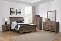 Frederick - Wood Sleigh Bed