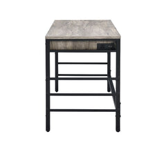 Disho - Desk - Light Weathered Oak & Black Finish