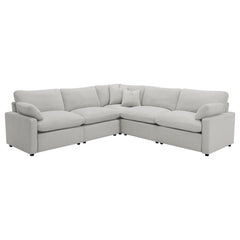 Collins - Modular Power Reclining Sectional Sofa Set - Gray