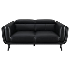 Shania - Upholstered Low Back Loveseat - Black