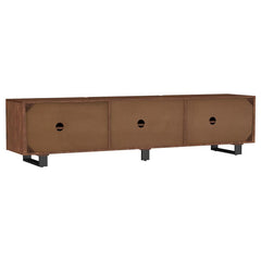 Trask - 86" Wood TV Stand Media Console - Mango Brown
