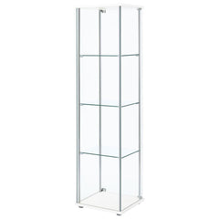 Bellatrix - 4-Shelf Clear Glass Curio Cabinet