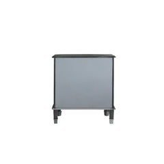 House - Beatrice Nightstand - Charcoal & Light Gray Finish