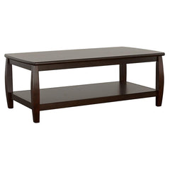 Dixon - 3 Piece Rectangular Wood Coffee Table Set Espresso - Cappuccino