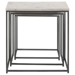 Medora - Marble Top Nesting Table Set