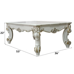 Vendom II - Coffee Table - Antique Pearl Finish