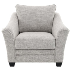 Tomkins - Boucle Upholstered Chair - Light Gray