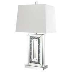 Ayelet - Tapered Shade Mirrored Table Lamp - Silver