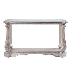 Northville - Accent Table - Antique Silver & Clear Glass