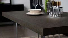 Benson - Composite Wood Dining Table - Dark Oak