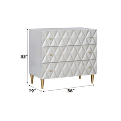 Anson - Console Cabinet - Metallic Silver Champagne