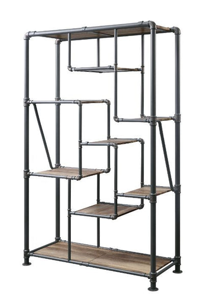 Brantley - Bookshelf - Antique Oak & Sandy Gray